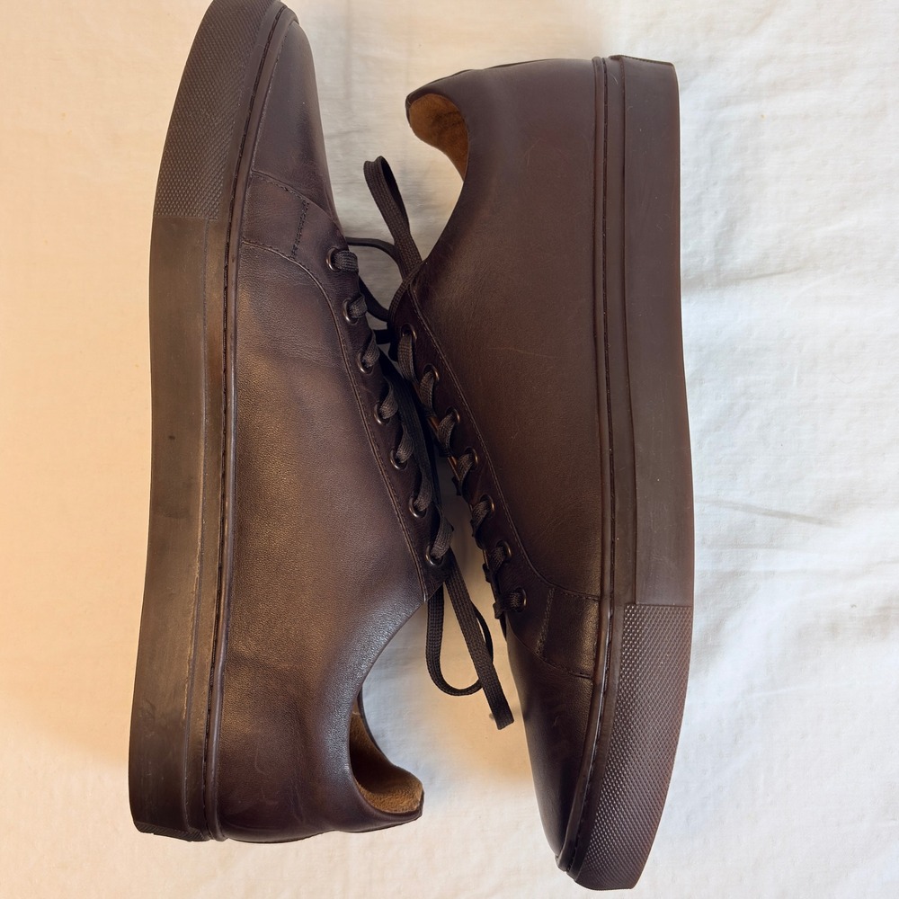 Thursday Boot Co Premier Low Top Sneakers Mens 14 Coffee Leather Brown Shoes - Picture 3 of 9